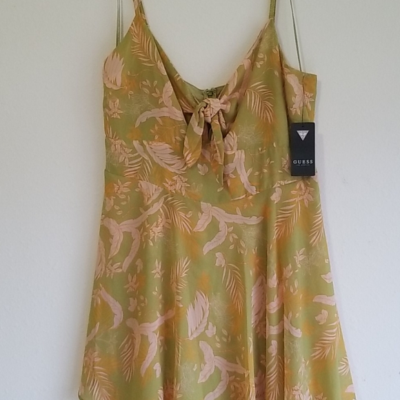 Guess Ethereal Green Print Sage SL Chantal Romper - Picture 3 of 7